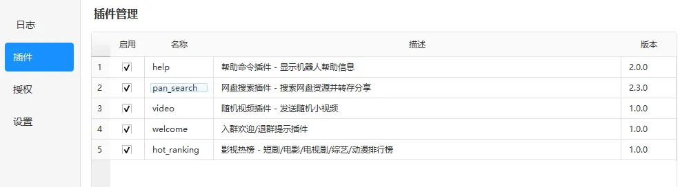 QQ 机器人 支持三盘(夸克百度UC)2.1版本-阿楠博客